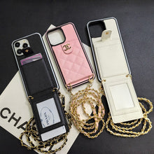 Elegant Crossbody Leather iPhone Case