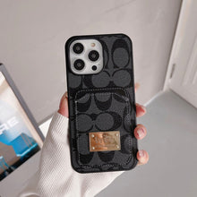 Classic Card Bag Leather iPhone Case