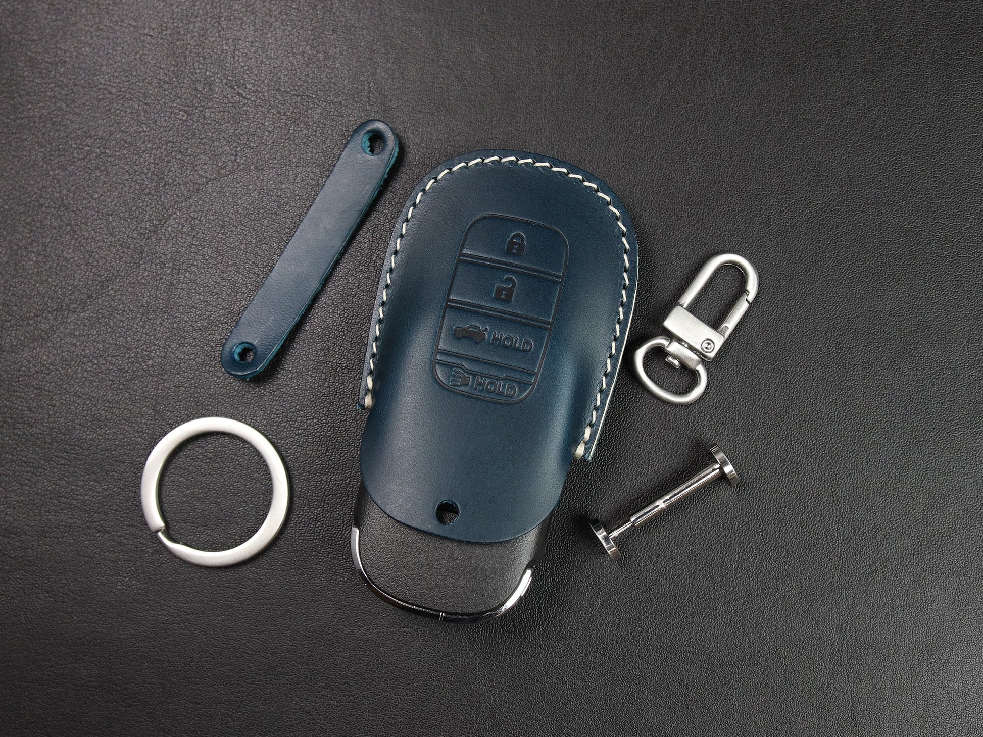 Leather car key Case for Honda [2-4/5/7] Key Fob