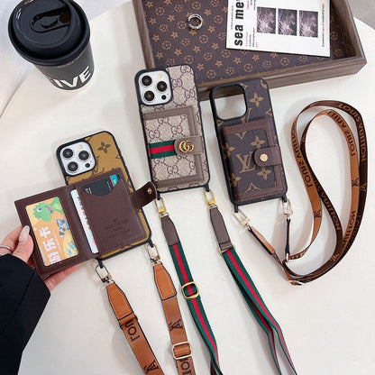 Luxury Card Bag Crossboday iPhone Case