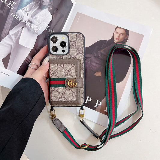 Premium Card Bag Crossbody iPhone Case