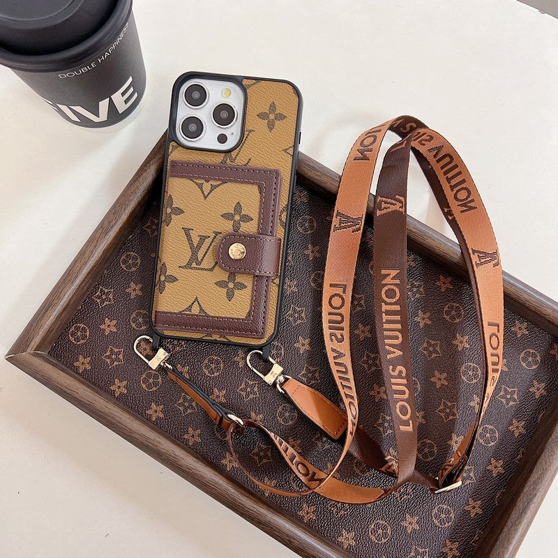 Luxury Card Bag Crossboday iPhone Case