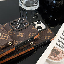 Luxury Card Bag Chain Brown iPhone Case