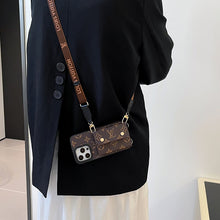 Luxury Card Bag Chain Brown iPhone Case