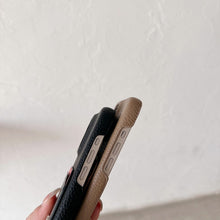 Classic Card Bag Leather iPhone Case