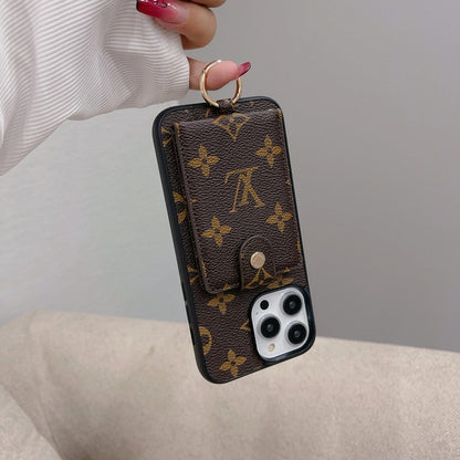 Luxury Card Bag Classic Color iPhone Case