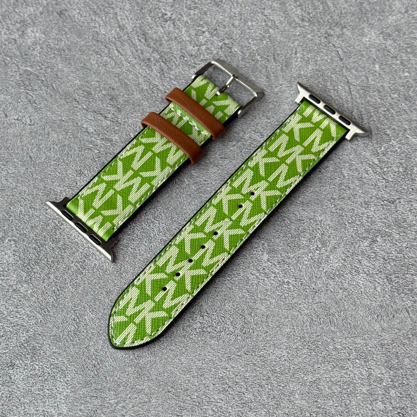 Leather Monogram Apple Watch Bands