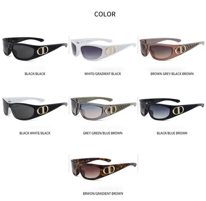 Vintage Oval Shield Sunglasses – Luxury Inspired Retro Fashion Eyewear
