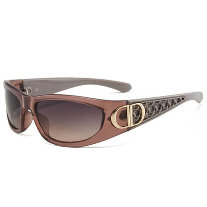 Vintage Oval Shield Sunglasses – Luxury Inspired Retro Fashion Eyewear