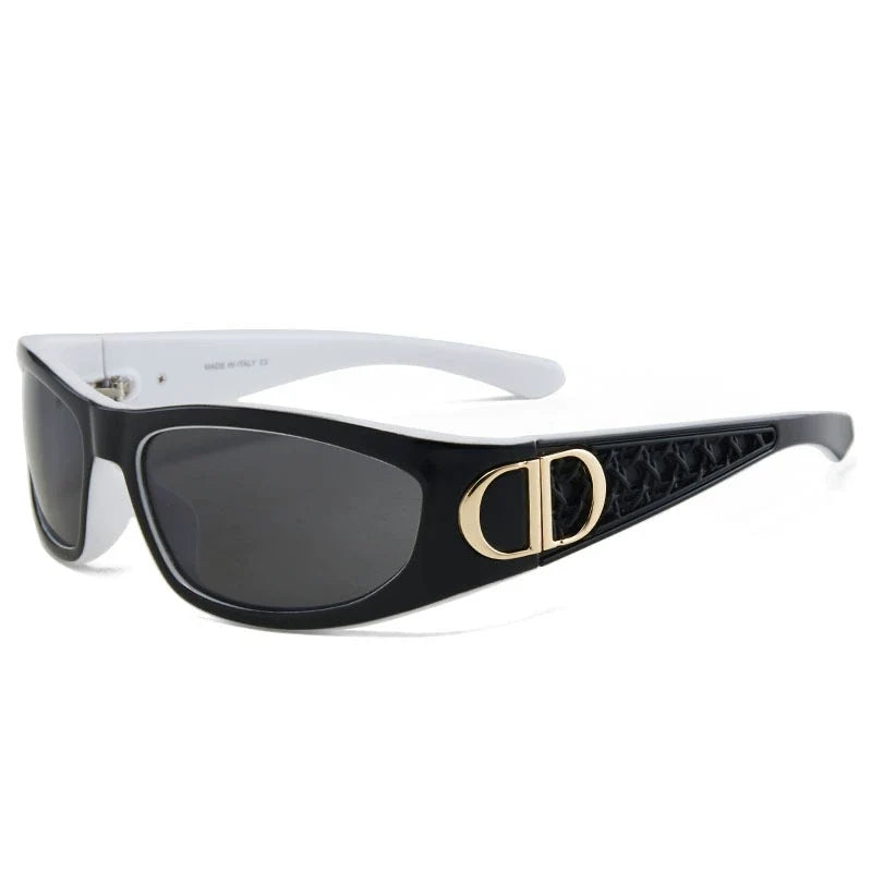 Vintage Oval Shield Sunglasses – Luxury Inspired Retro Fashion Eyewear