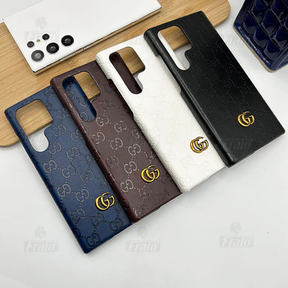 Luxury Premium Fashion Brand Leather Case For Samsung Galaxy