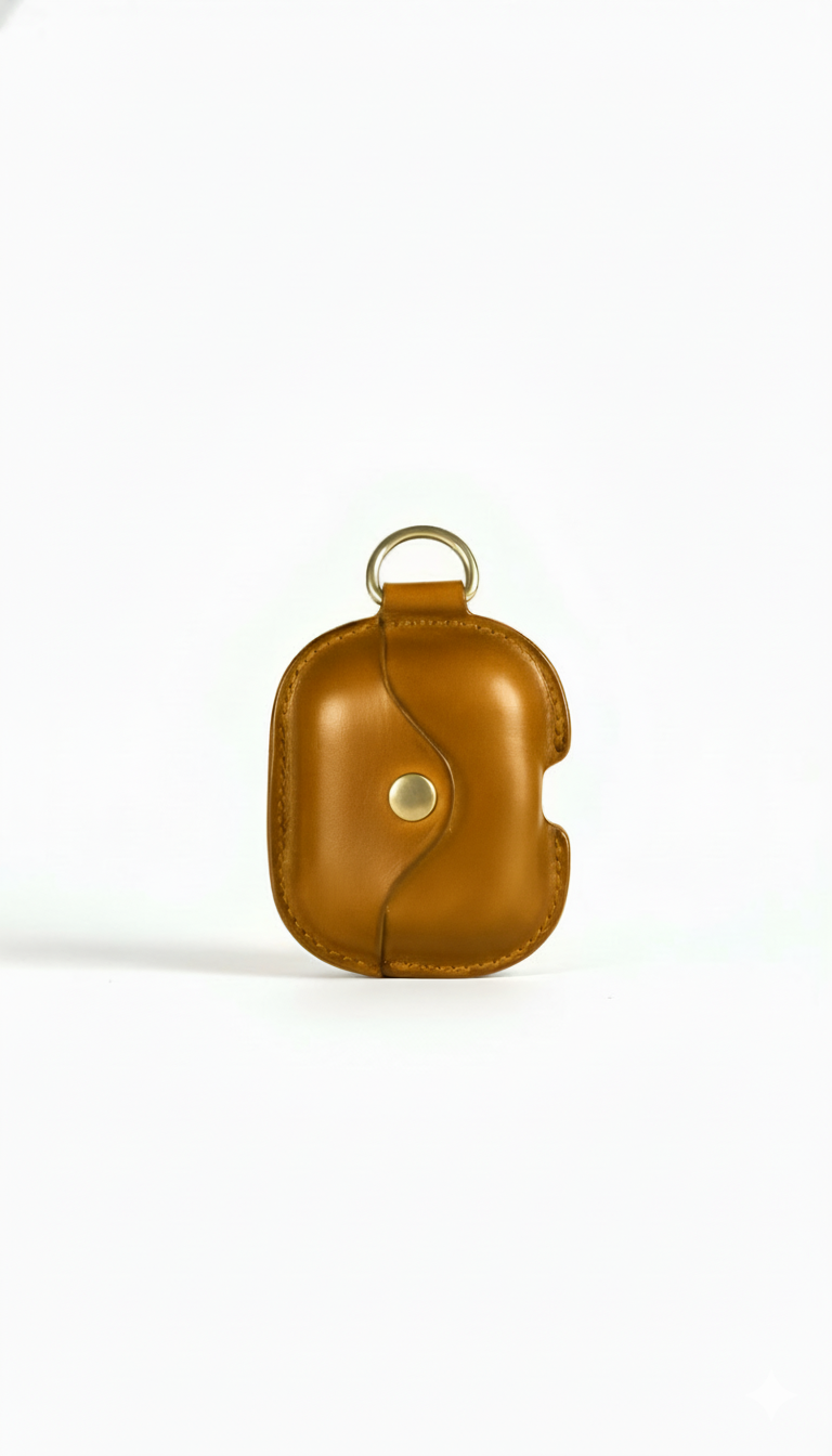 Premium Genuine Leather AirPods Case With Free Leather Lanyard
