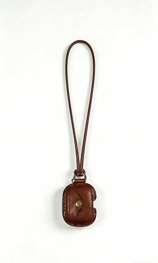 Premium Genuine Leather AirPods Case With Free Leather Lanyard