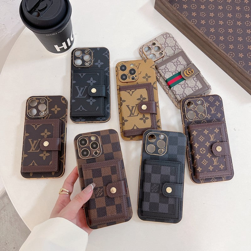 Luxury Classic Color Card Bag iPhone Case