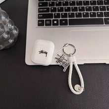 Lichee Grain Logo AirPod Case with Braid Strap