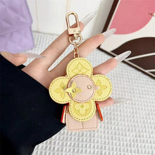 Flower Leather Bag Charm | Cute Keychain