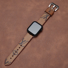 Leather Monogram Apple Watch Bands