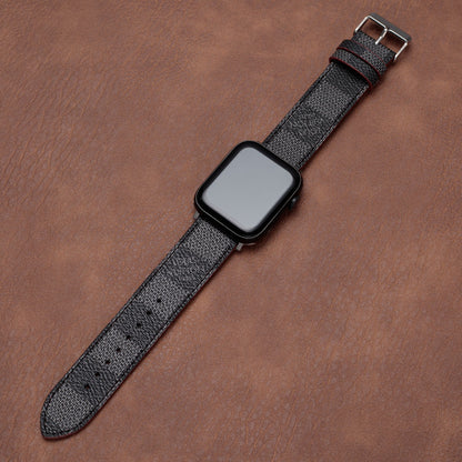 Leather Monogram Apple Watch Bands