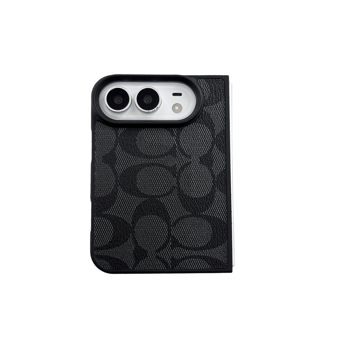 iPhone Duo Classic Monogram Leather Case – Gold Logo Option