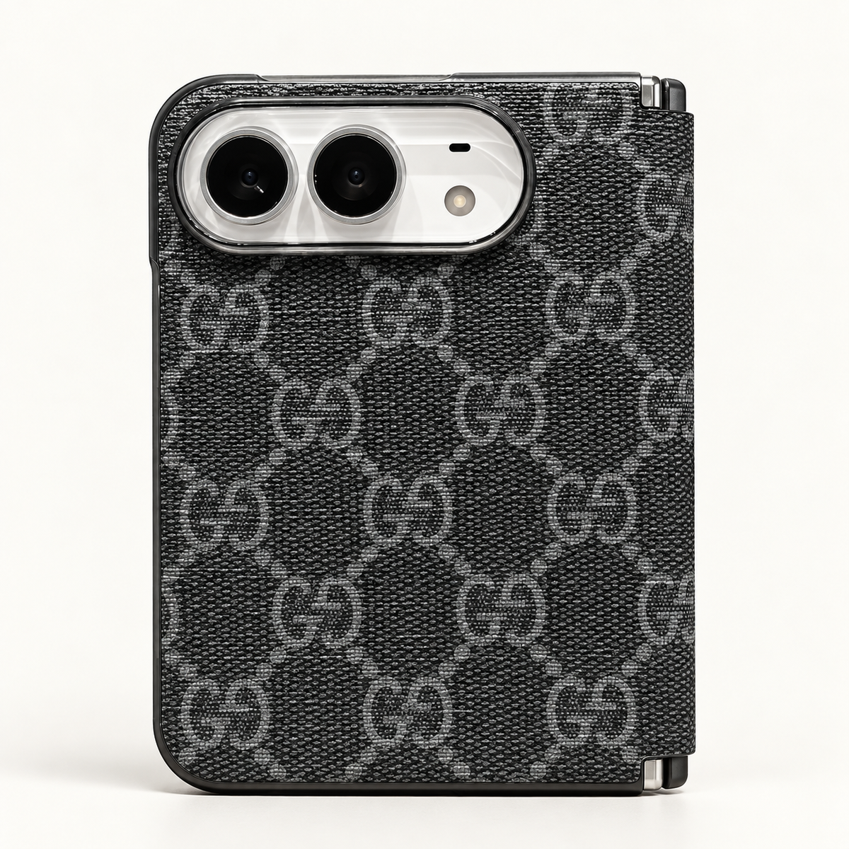 Beige & Brown GG iPhone Duo Case | 11 Design Options — iphone duo case gucci black gray gg
