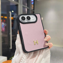 H-Emblem Textured iPhone Duo Case | 11 Colors — luxury hermes iphone duo case 12