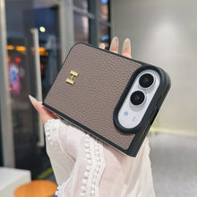 H-Emblem Textured iPhone Duo Case | 11 Colors — luxury hermes iphone duo case 13