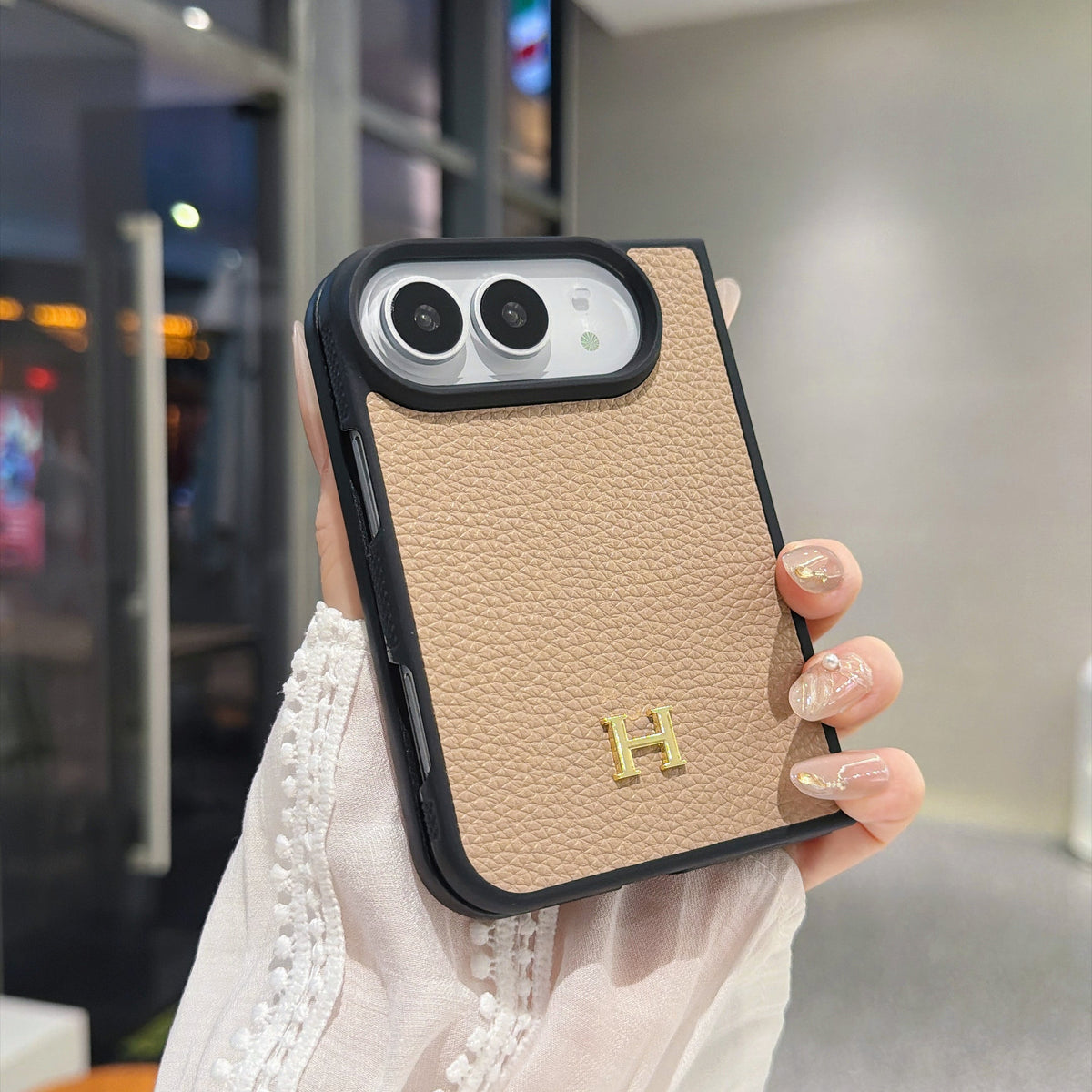 H-Emblem Textured iPhone Duo Case | 11 Colors — luxury hermes iphone duo case 16