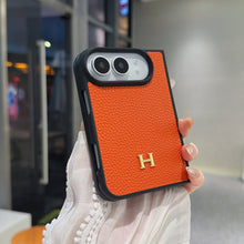 H-Emblem Textured iPhone Duo Case | 11 Colors — luxury hermes iphone duo case 23