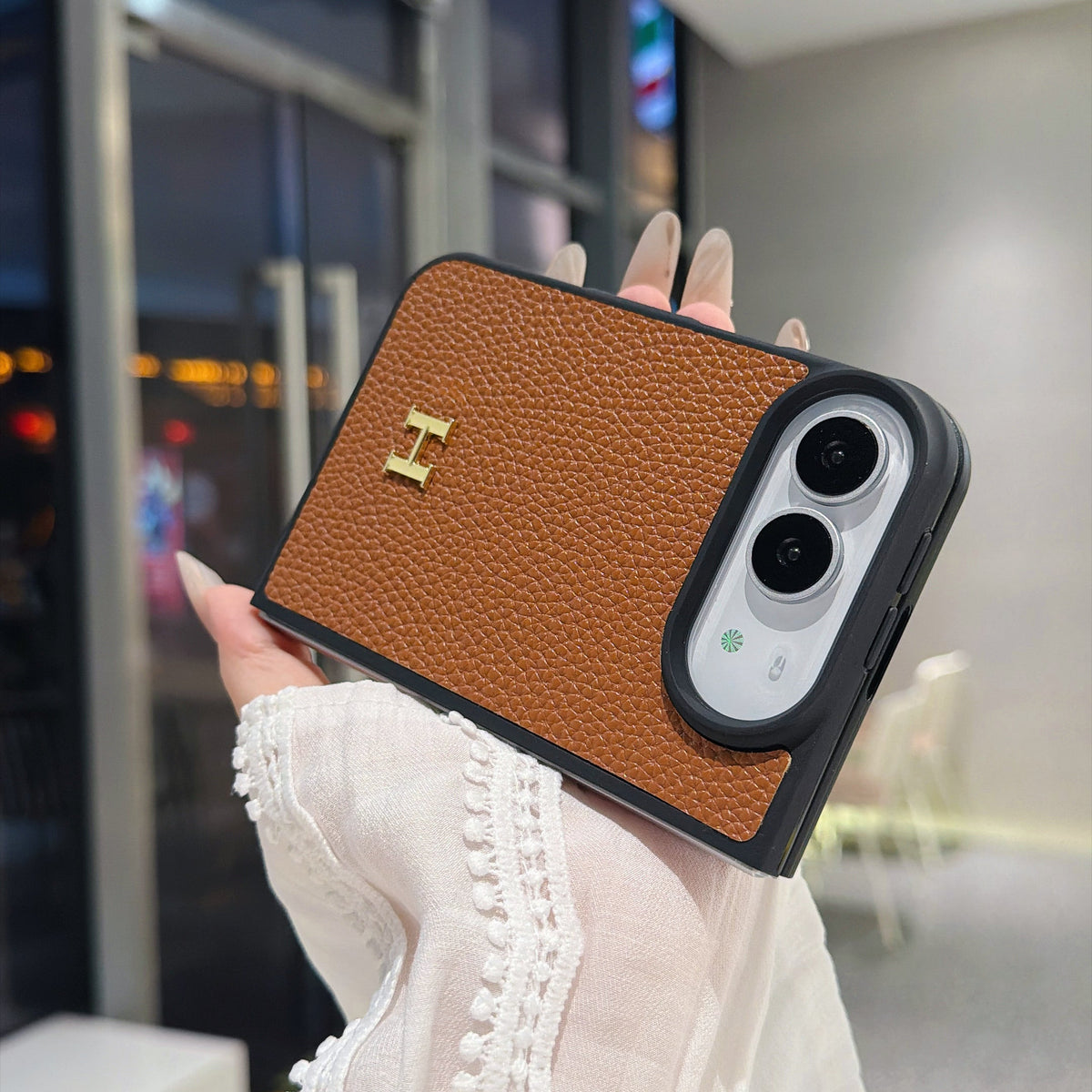 H-Emblem Textured iPhone Duo Case | 11 Colors — luxury hermes iphone duo case 3