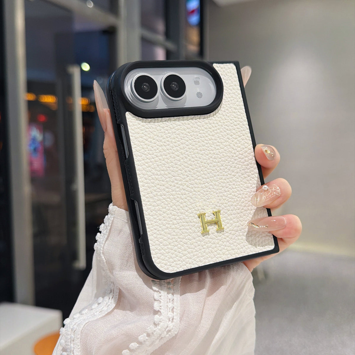 H-Emblem Textured iPhone Duo Case | 11 Colors — luxury hermes iphone duo case 31