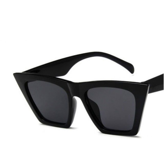 new brand sunglasses Square glasses Personalized cat eyes Colorful sunglasses trend versatile sunglasses uv400 curtain