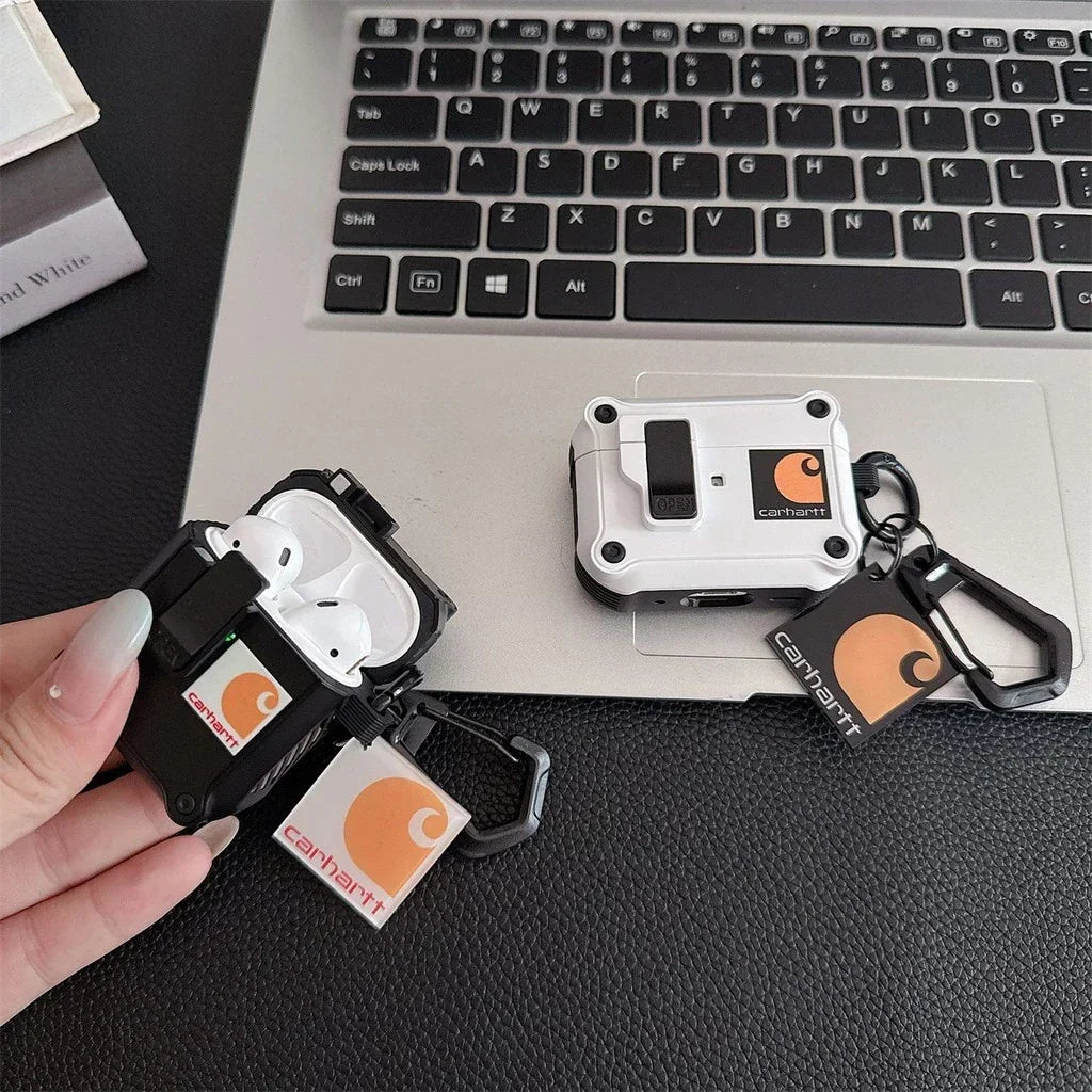 Rugged AirPods Case with Carabiner Clip